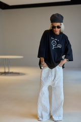 Black Oversized  Graphic T-Shirt