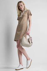 STRIPE MINI POLO DRESS