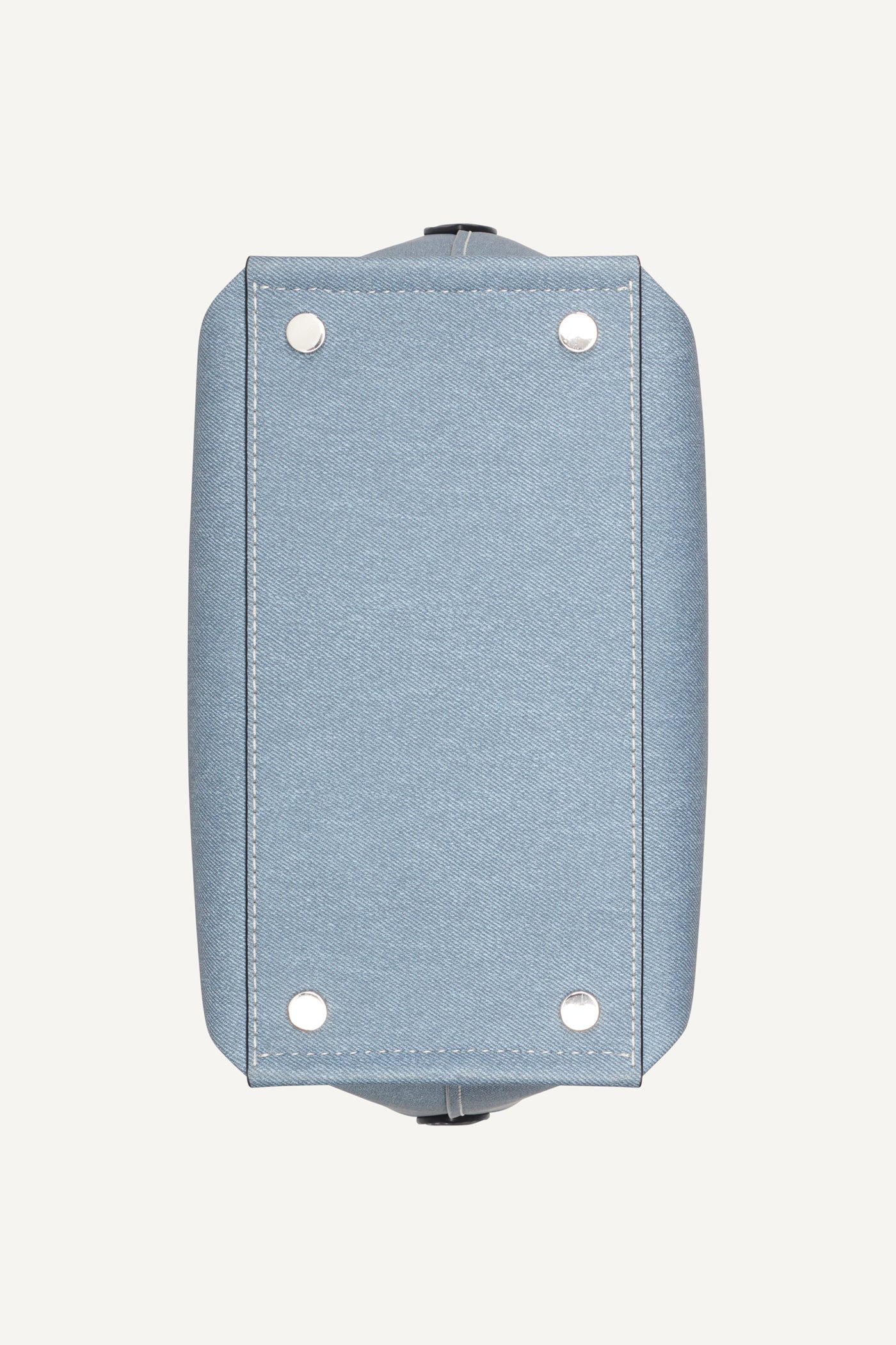 NICOLE DENIM LOGO BUCKET BAG