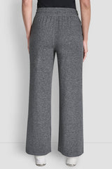 MID-RISE SPACEDYE WIDE LEG PANT