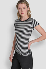HUDSON RIB TEE WITH TONAL LOGO