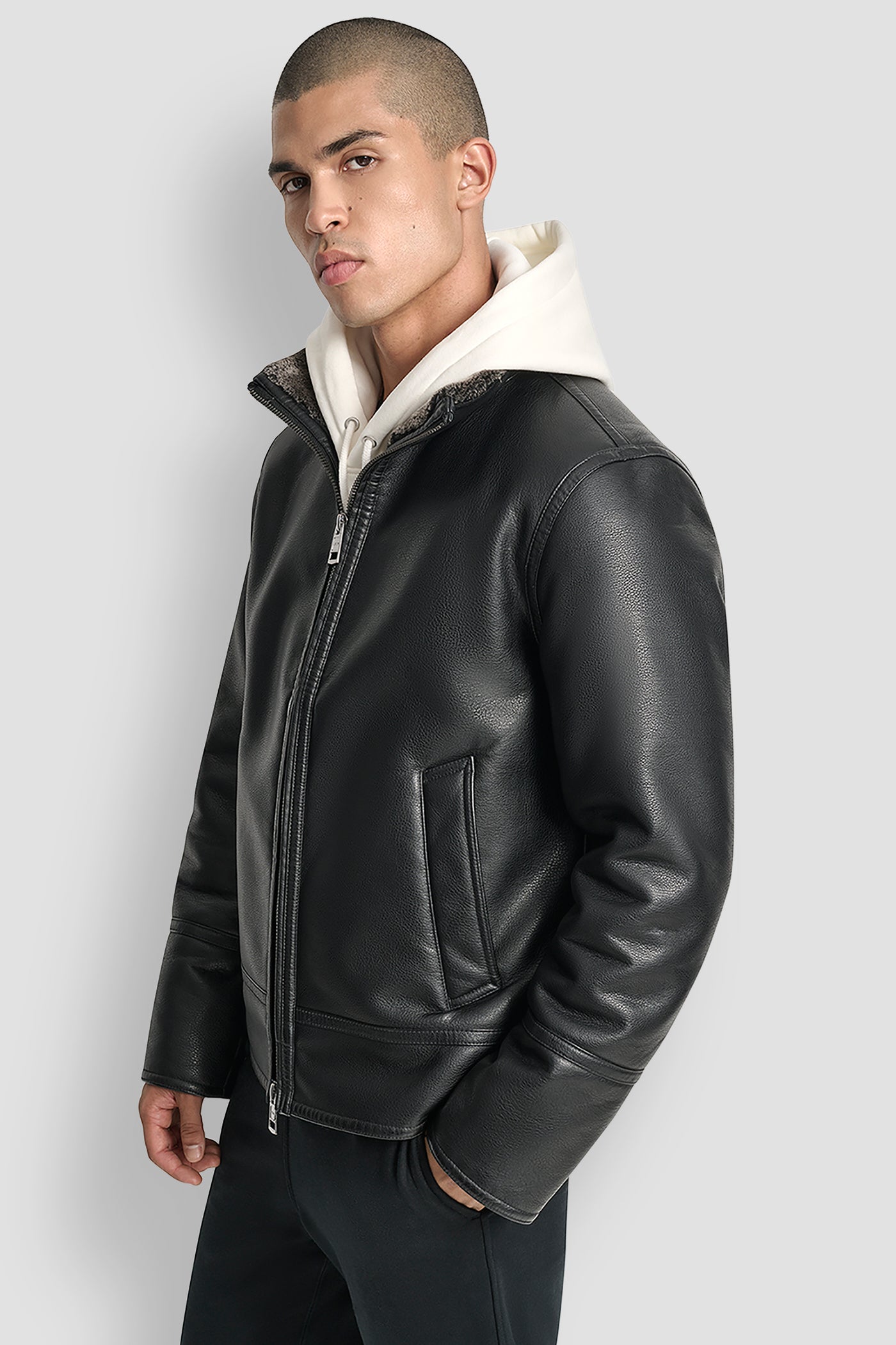 FAUX FUR LINED JACKET