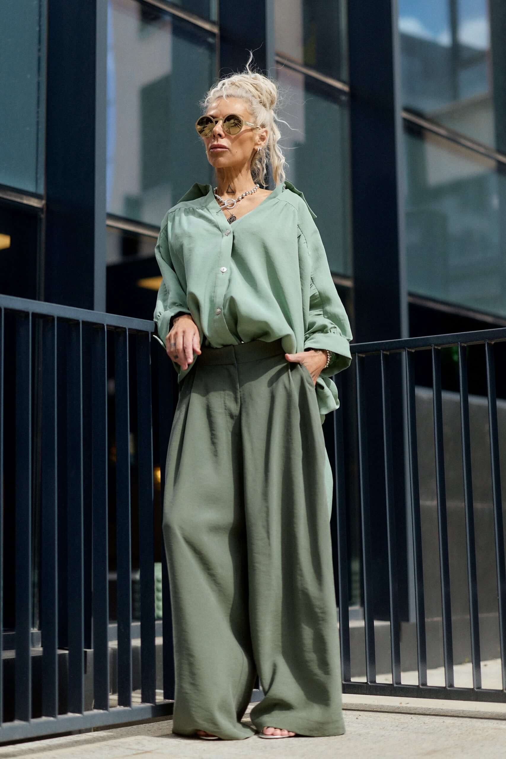 Oversized Green Shirt