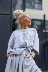 Grey Oversized Graphic T-Shirt
