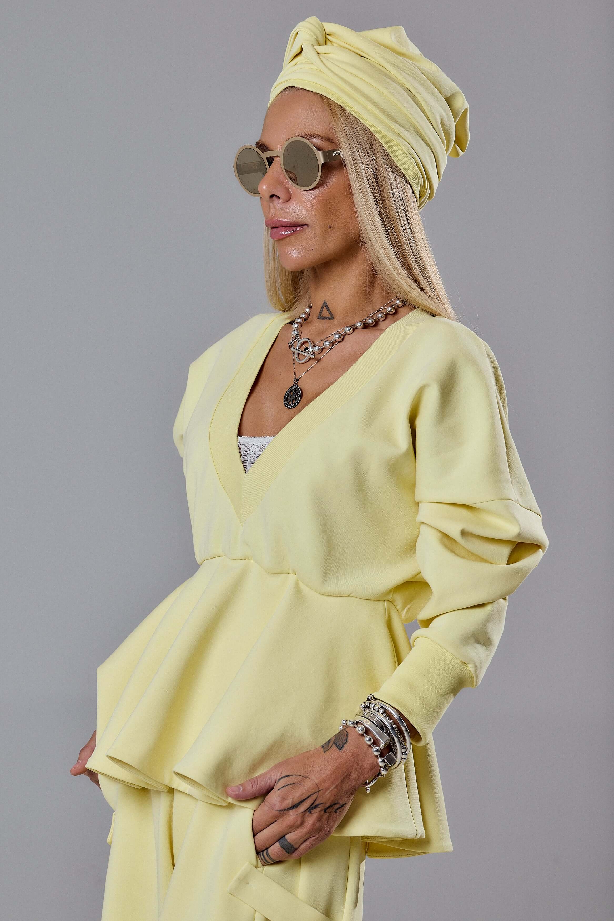 Yellow Two-Piece Set