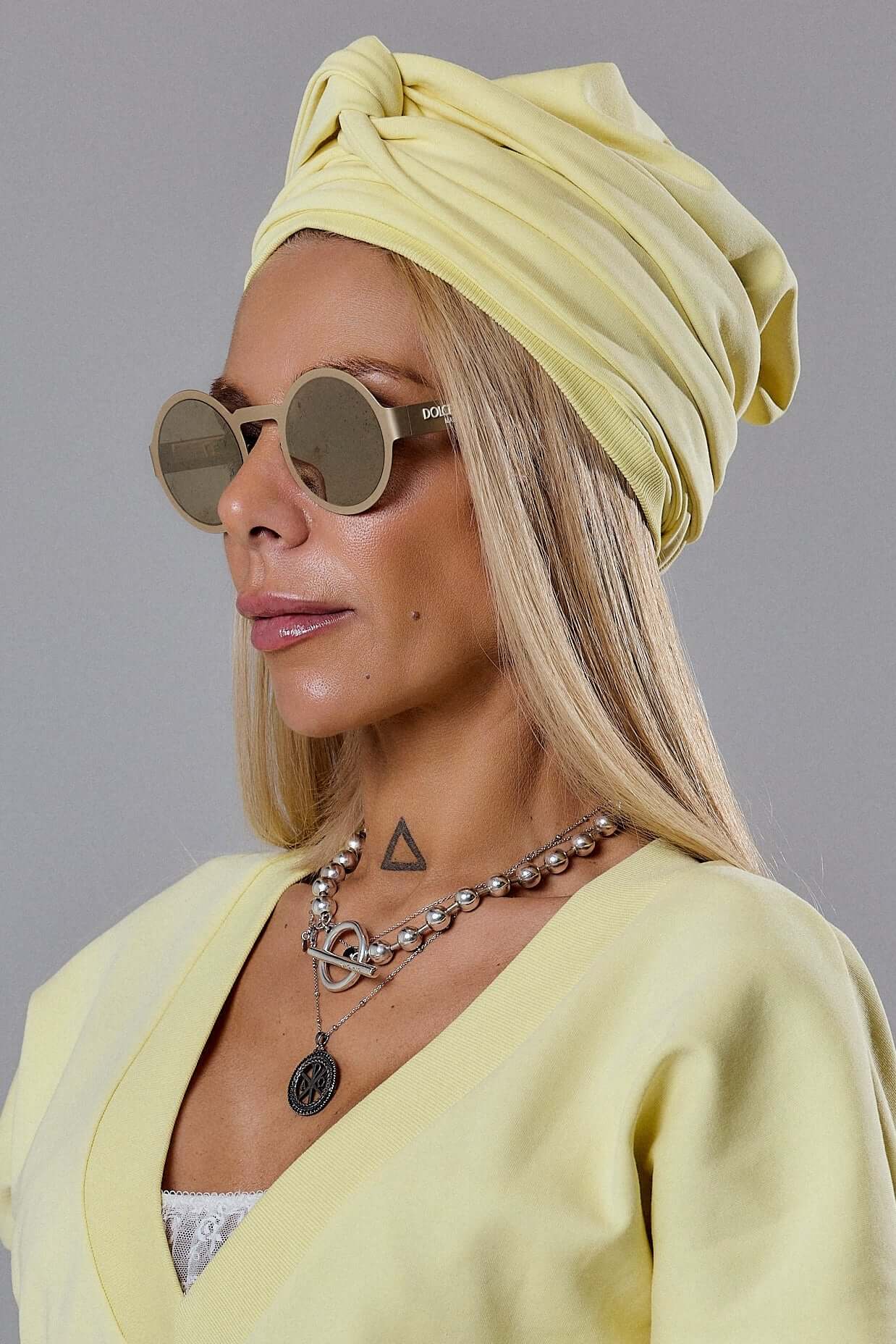 Yellow Turban Hat