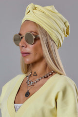 Yellow Turban Hat