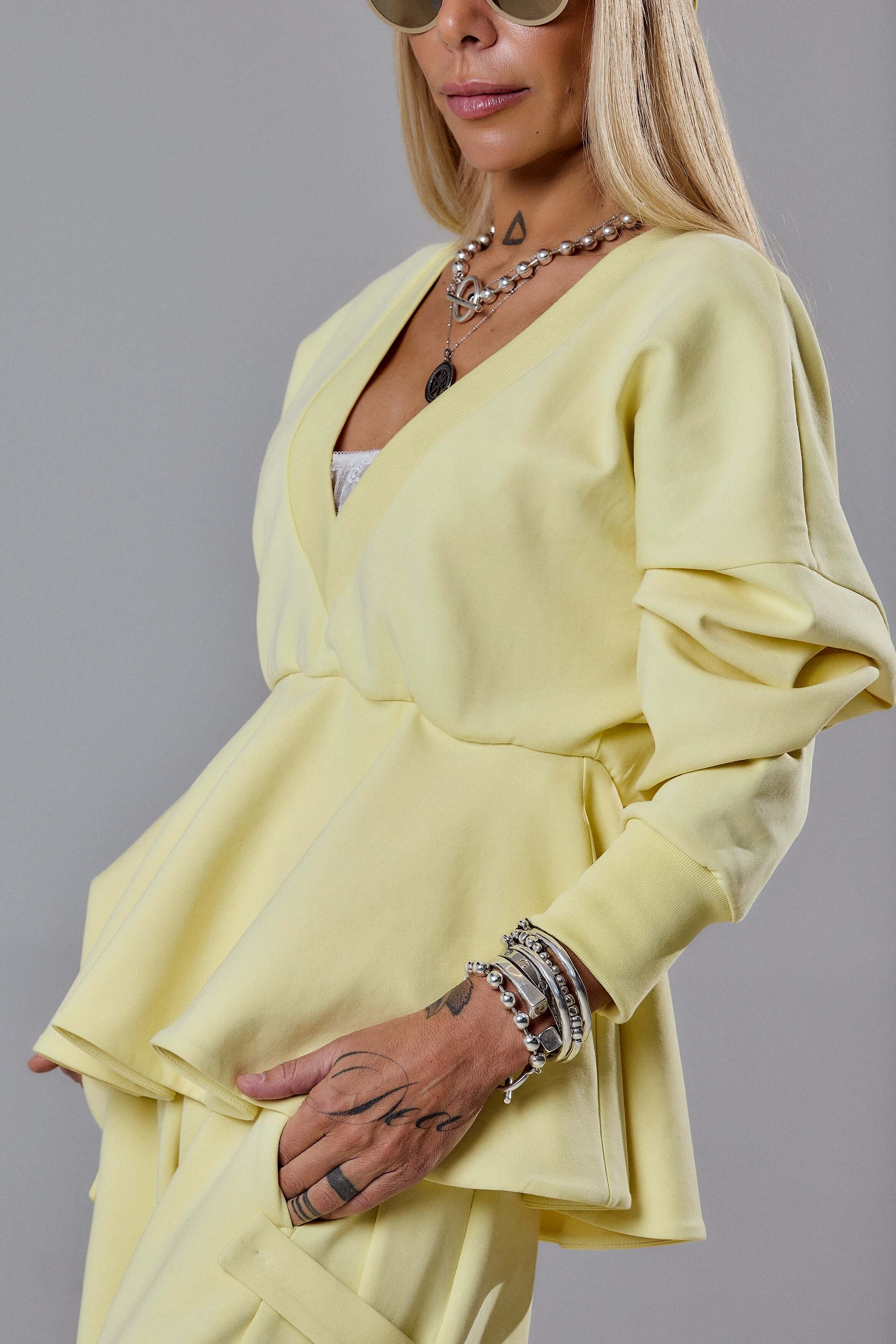 Yellow Two-Piece Set