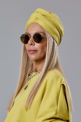 Dark Yellow Turban Hat