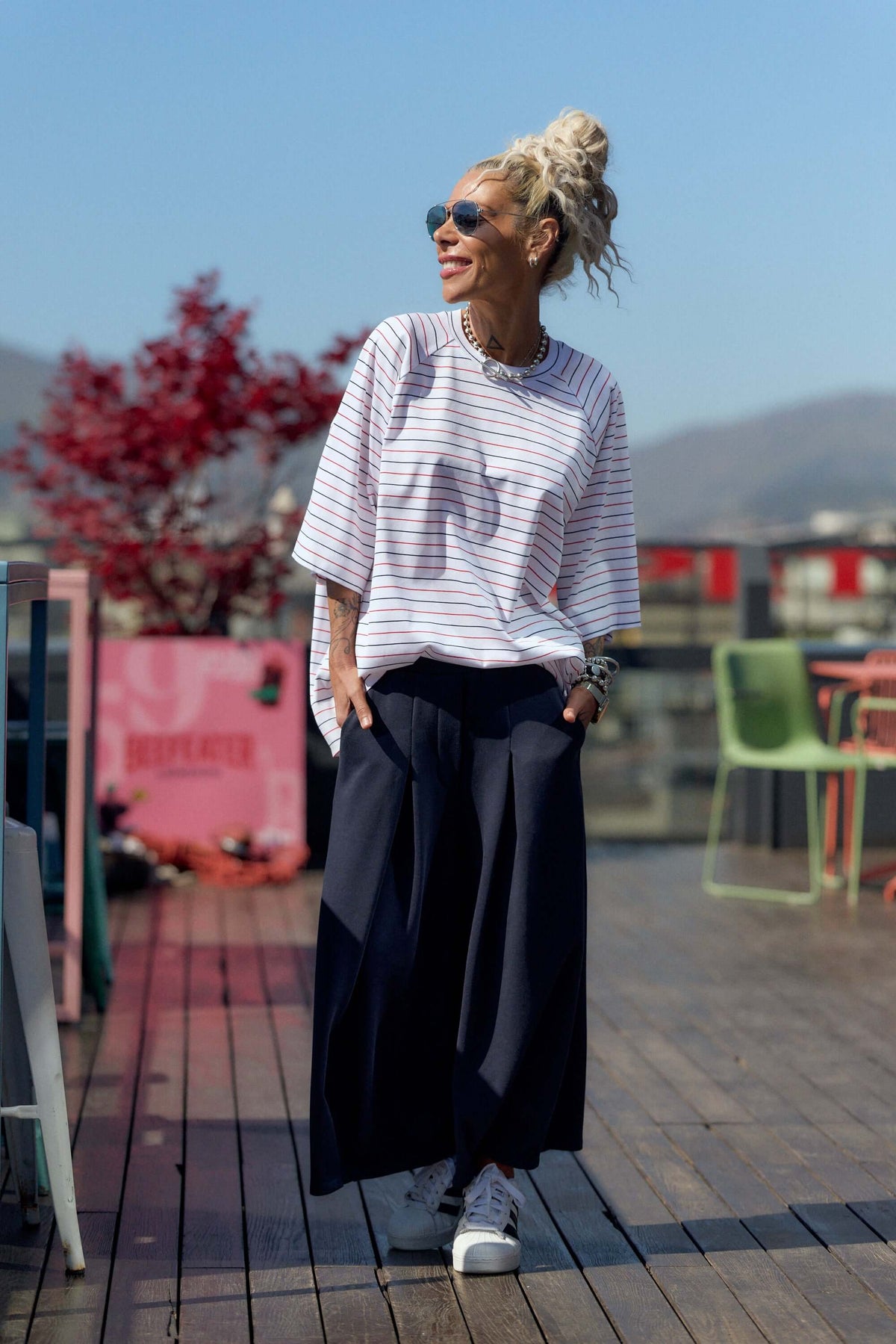 Wide-Leg Relaxed Trousers