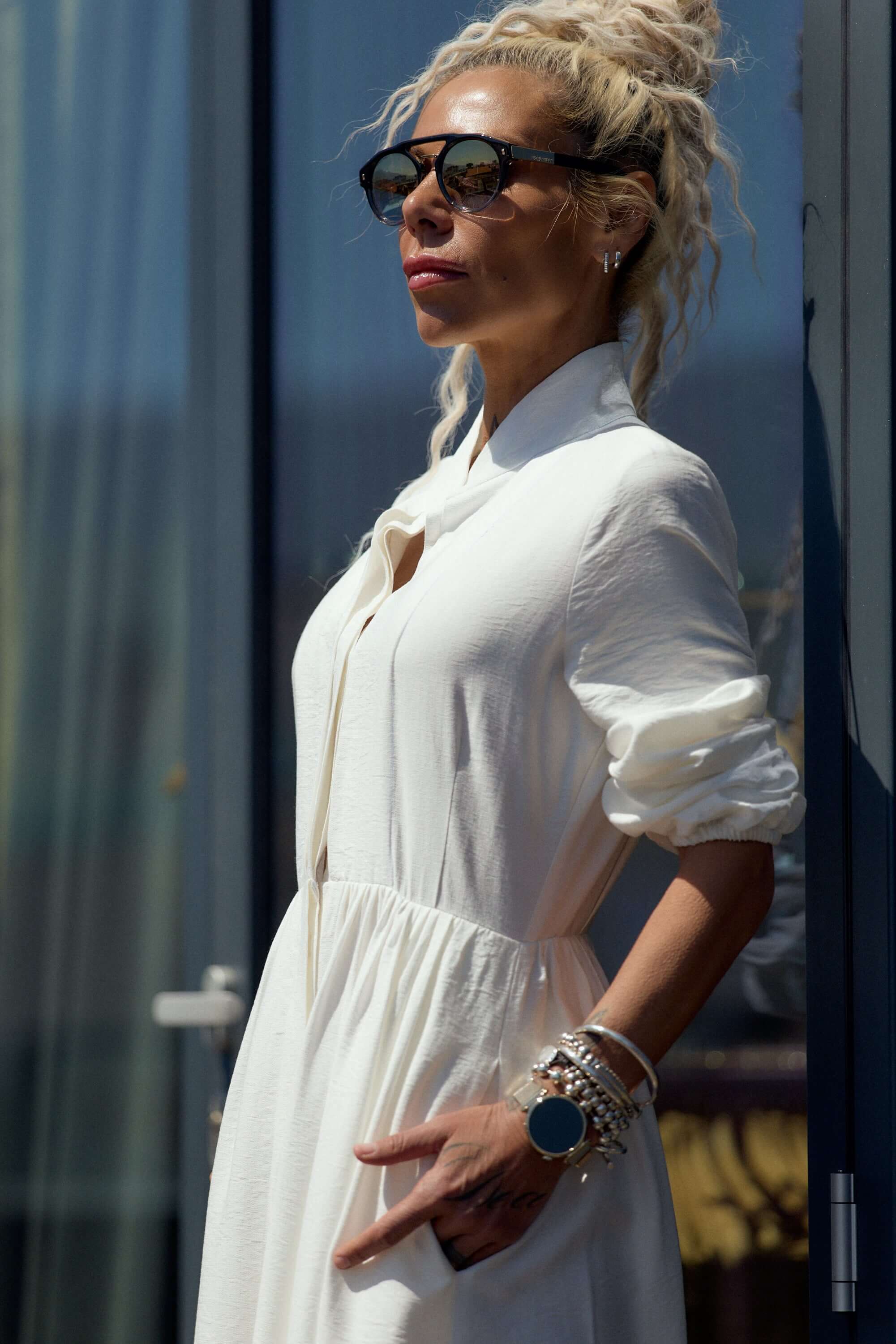 Flowing White Maxi Dress