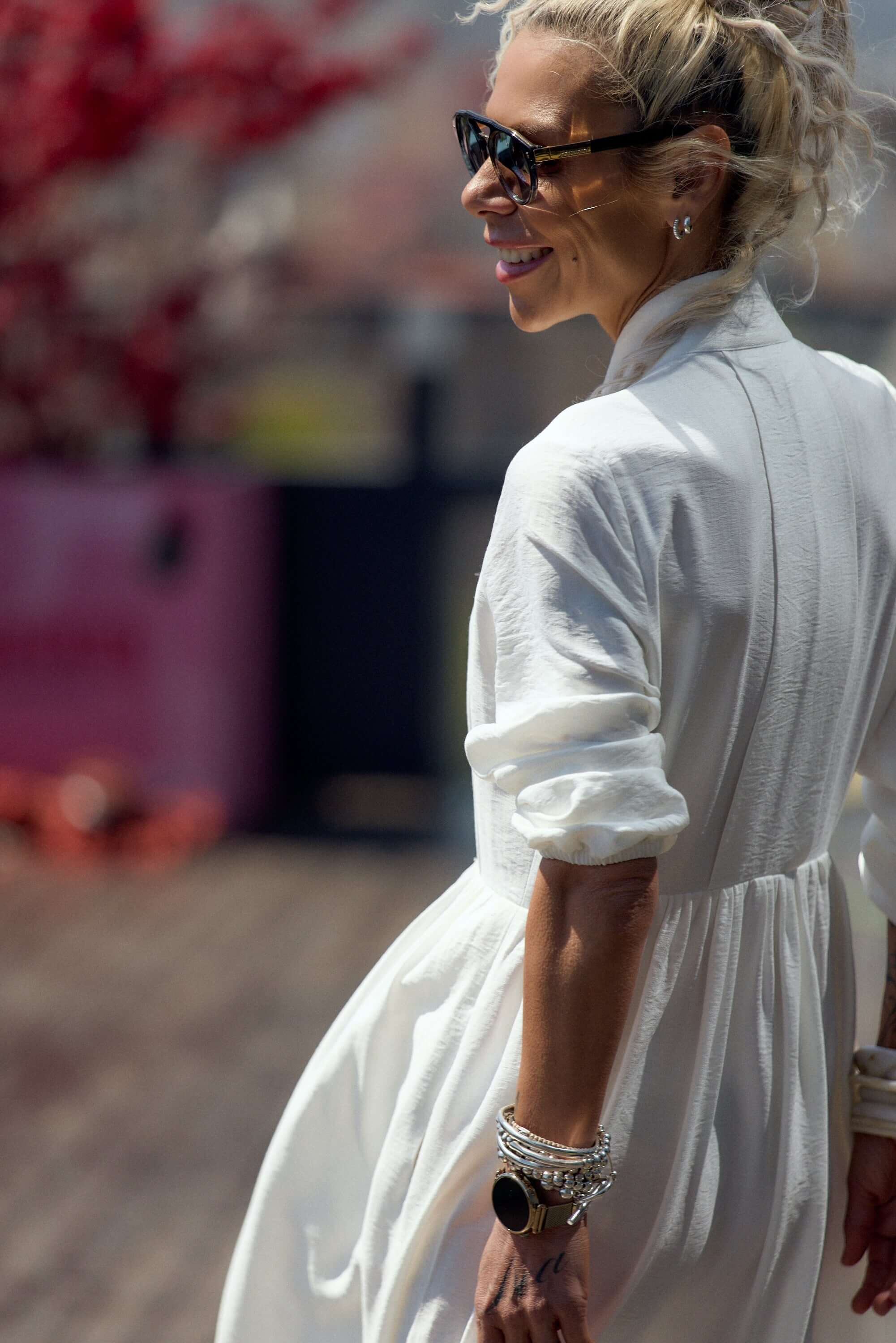 Flowing White Maxi Dress