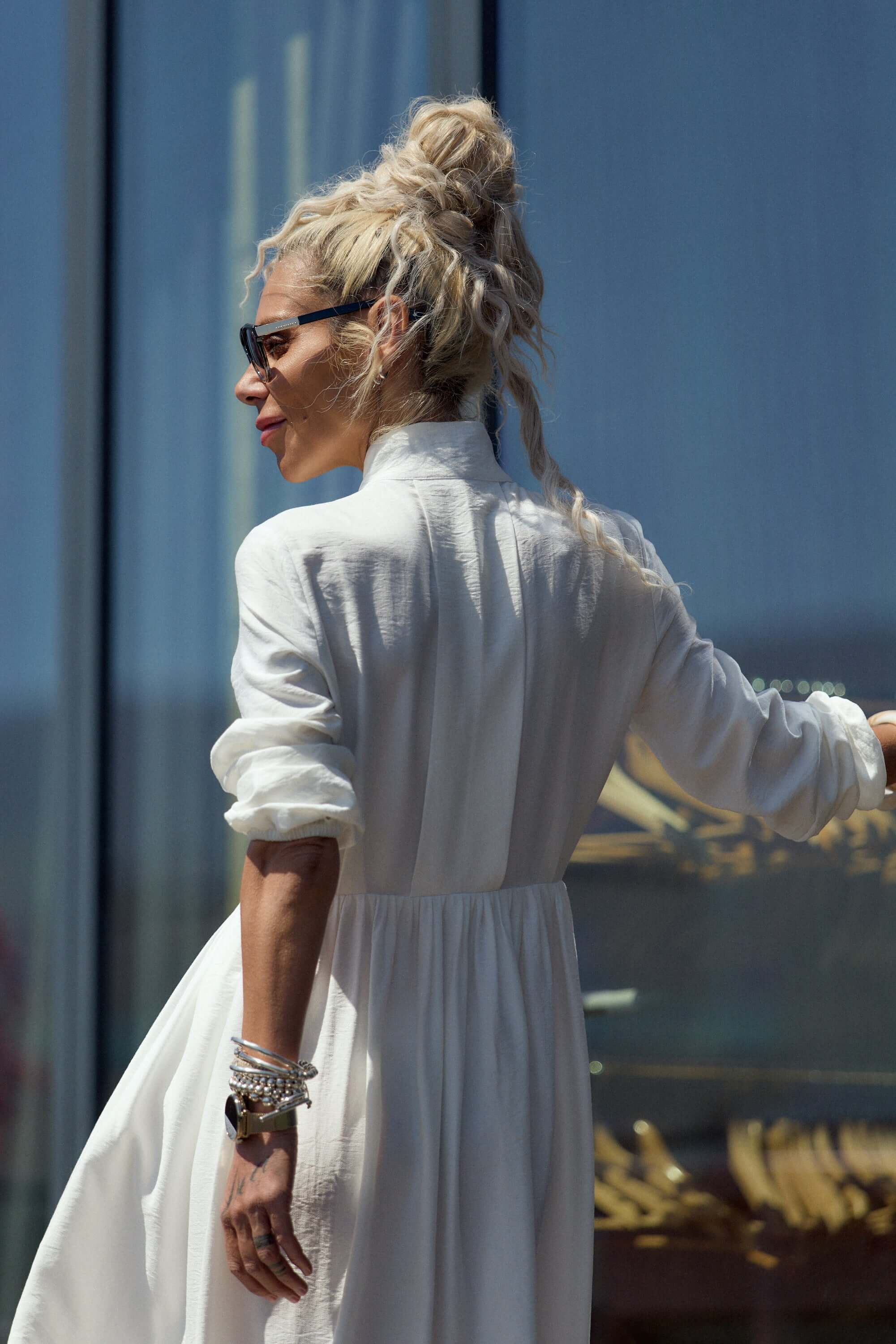Flowing White Maxi Dress