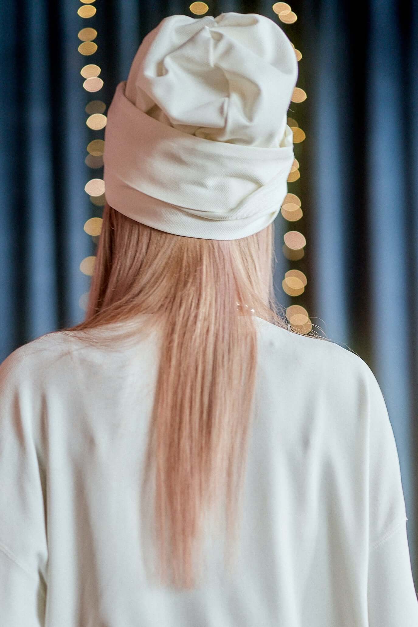 White Turban Hat