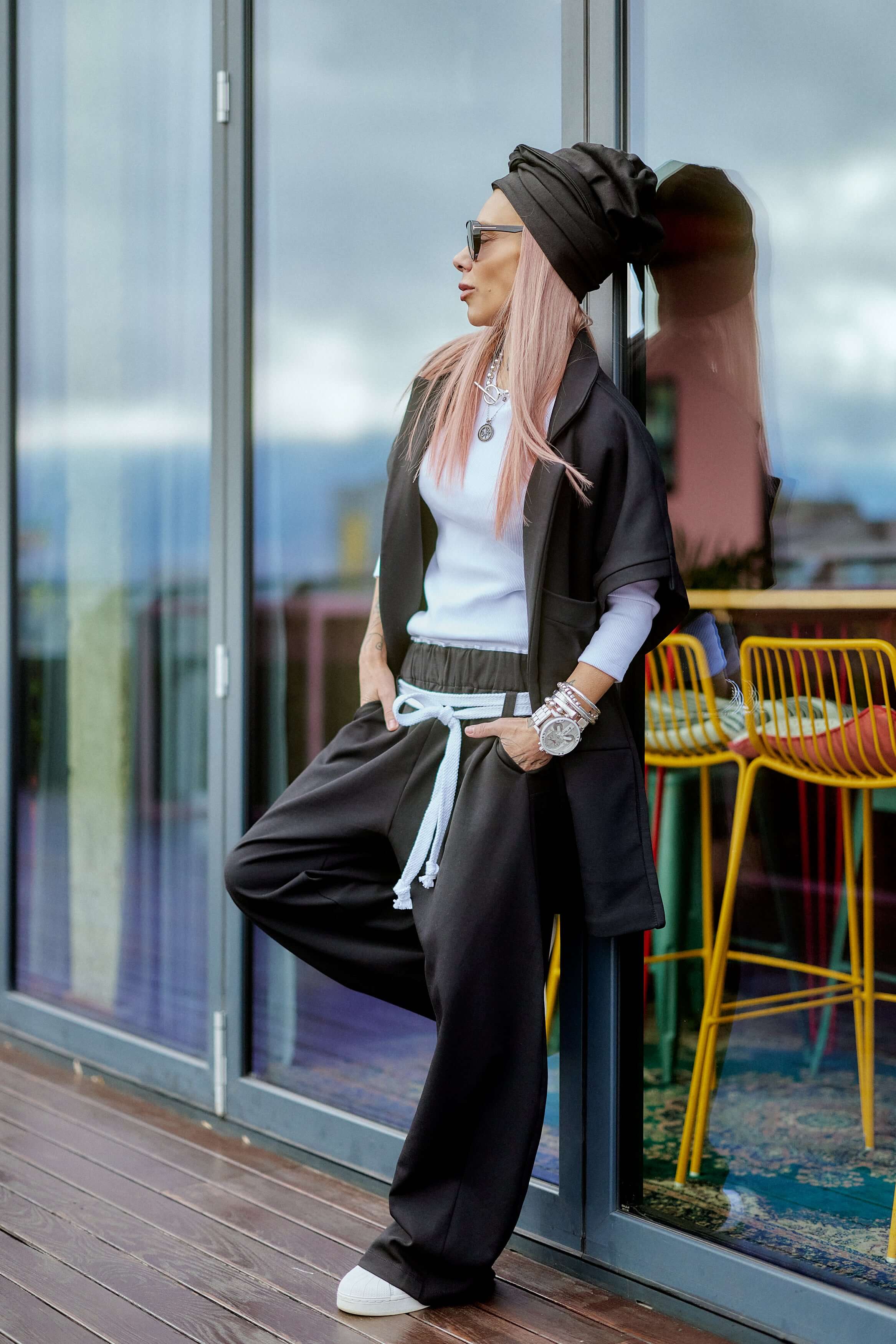 Oversized Black Three-Piece Set