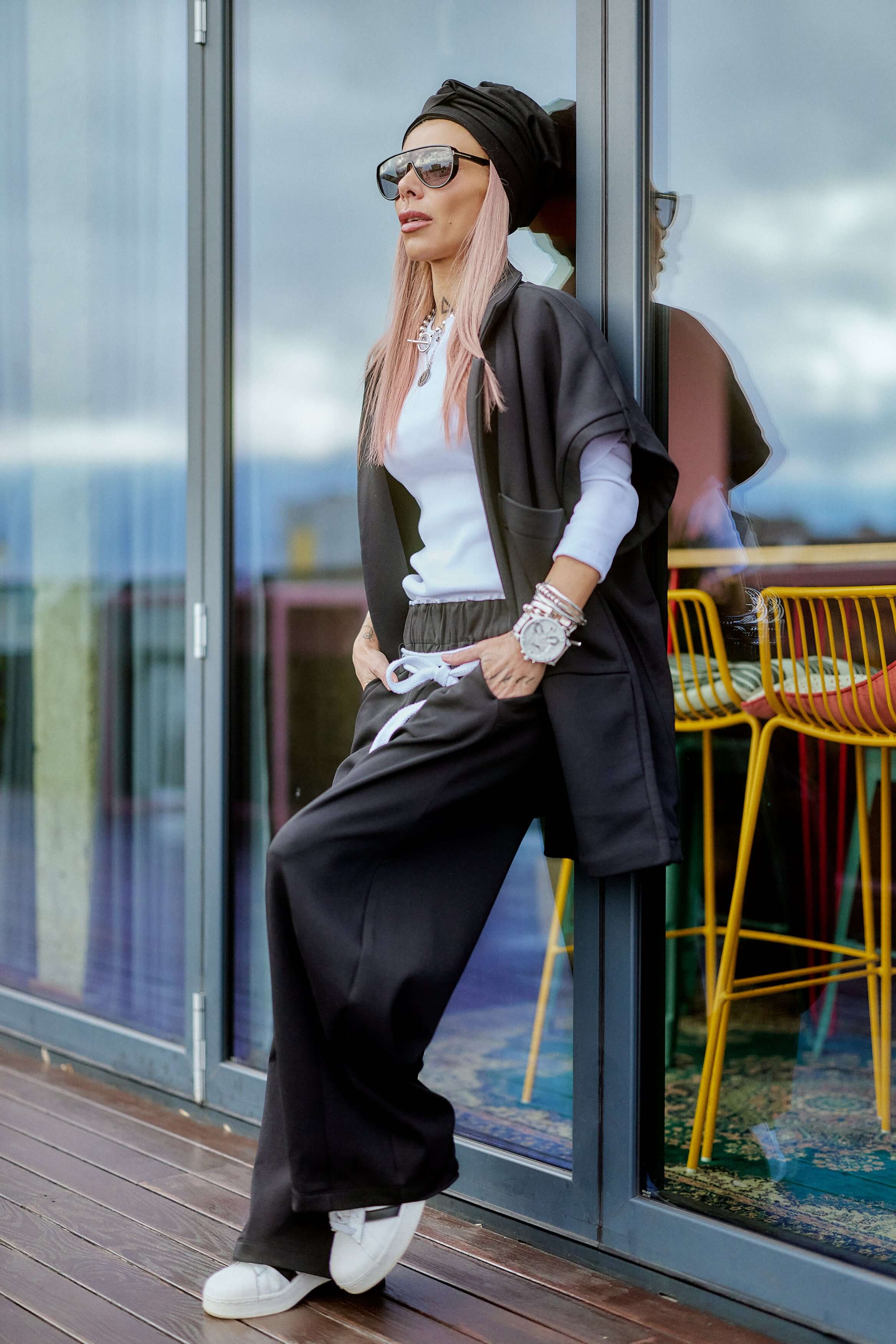 Oversized Black Three-Piece Set