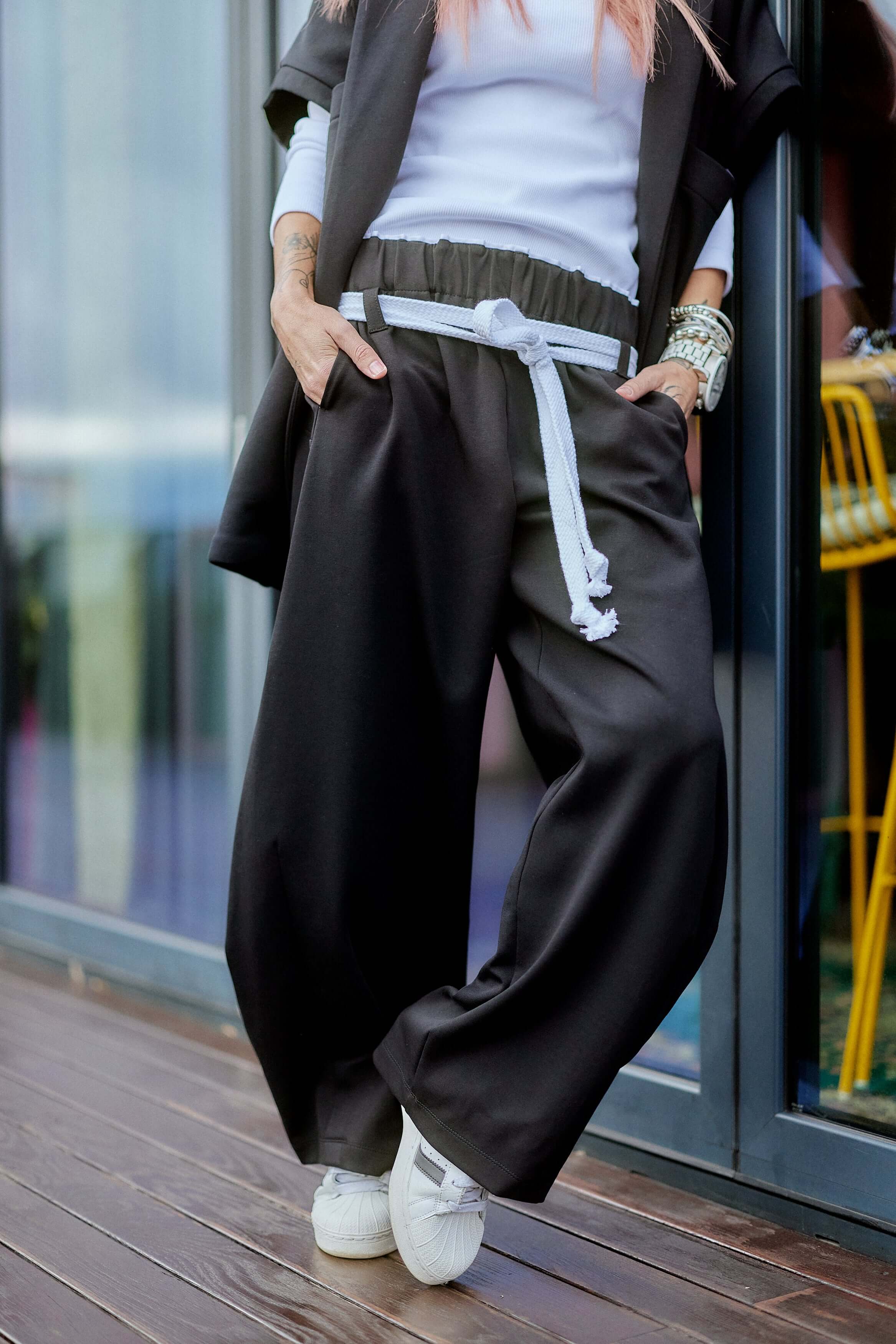 Oversized Black Three-Piece Set