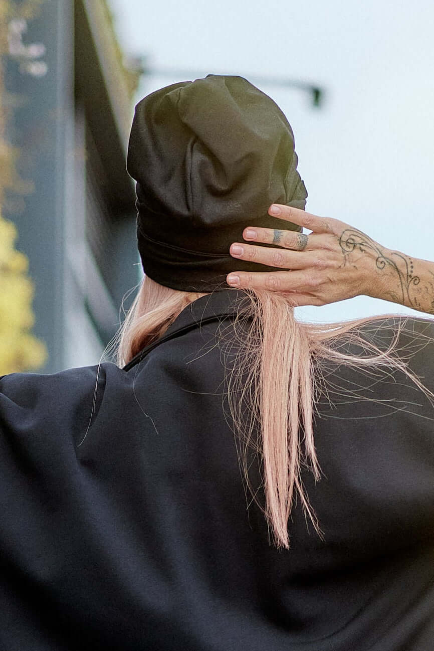 Black Turban Hat