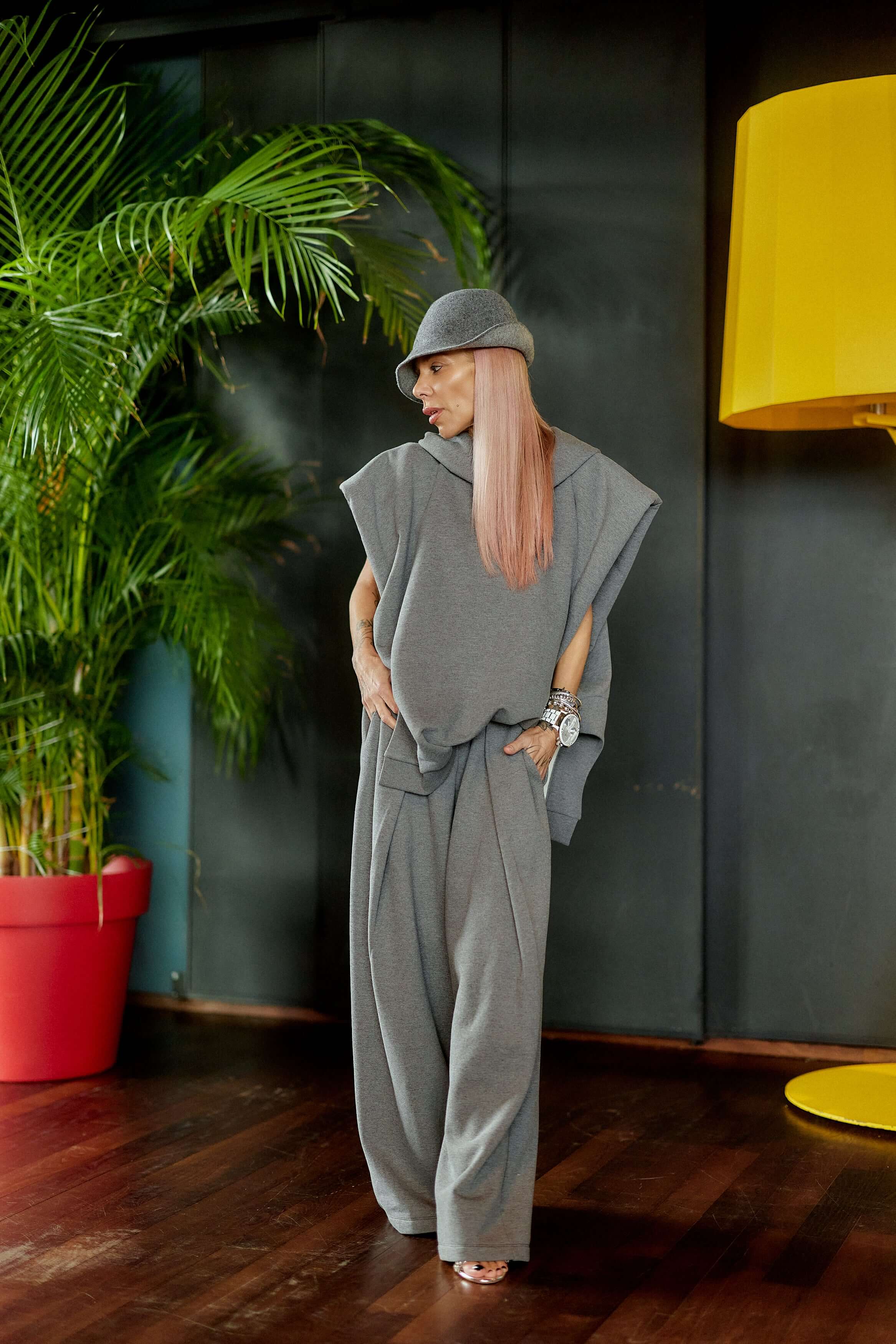 Grey Two Piece Set