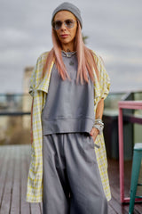 3-Piece Set – Grey with Houndstooth Vest