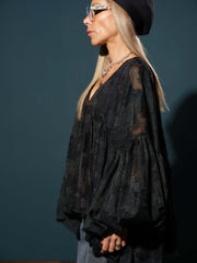 Black Sheer Tunic