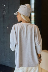 Grey Oversized Graphic T-Shirt