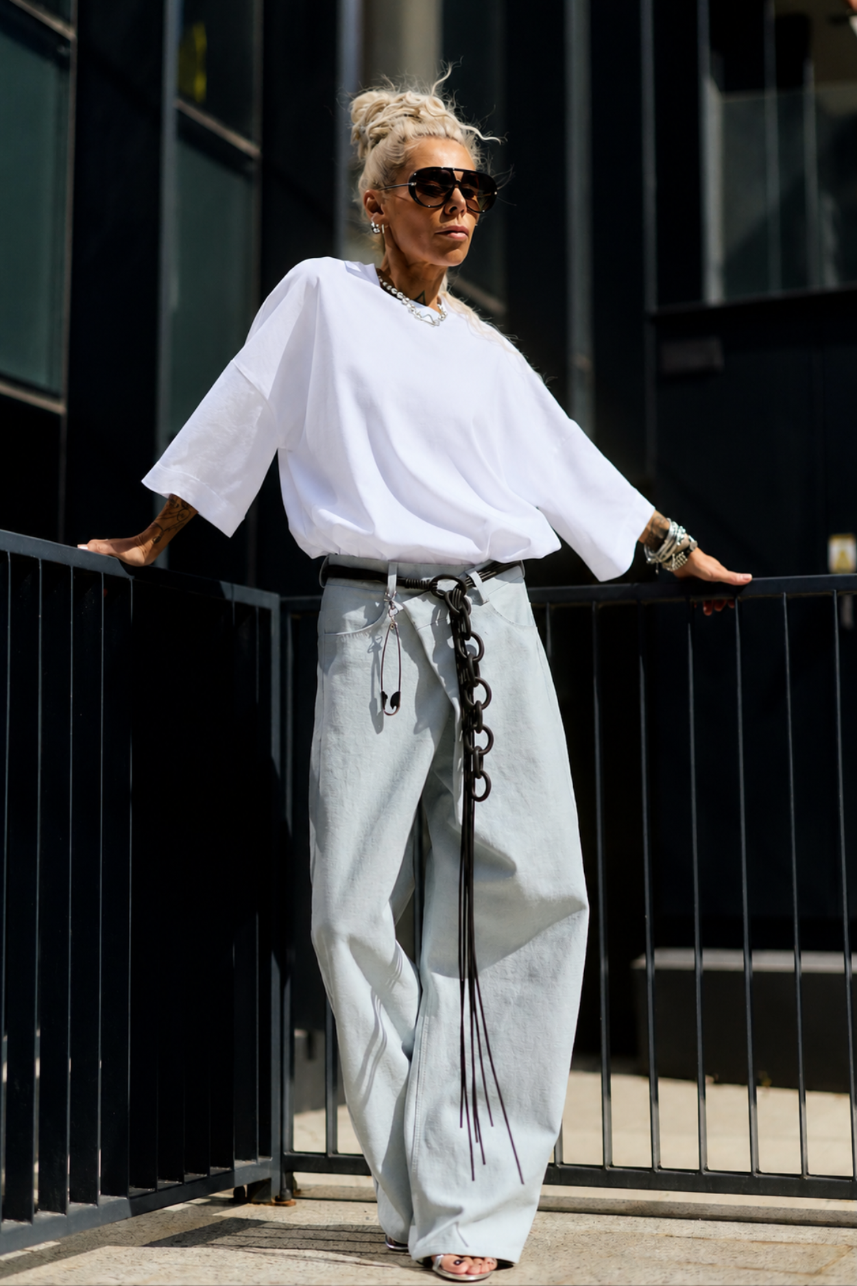 Oversized Essential T-Shirt Set – Black & White