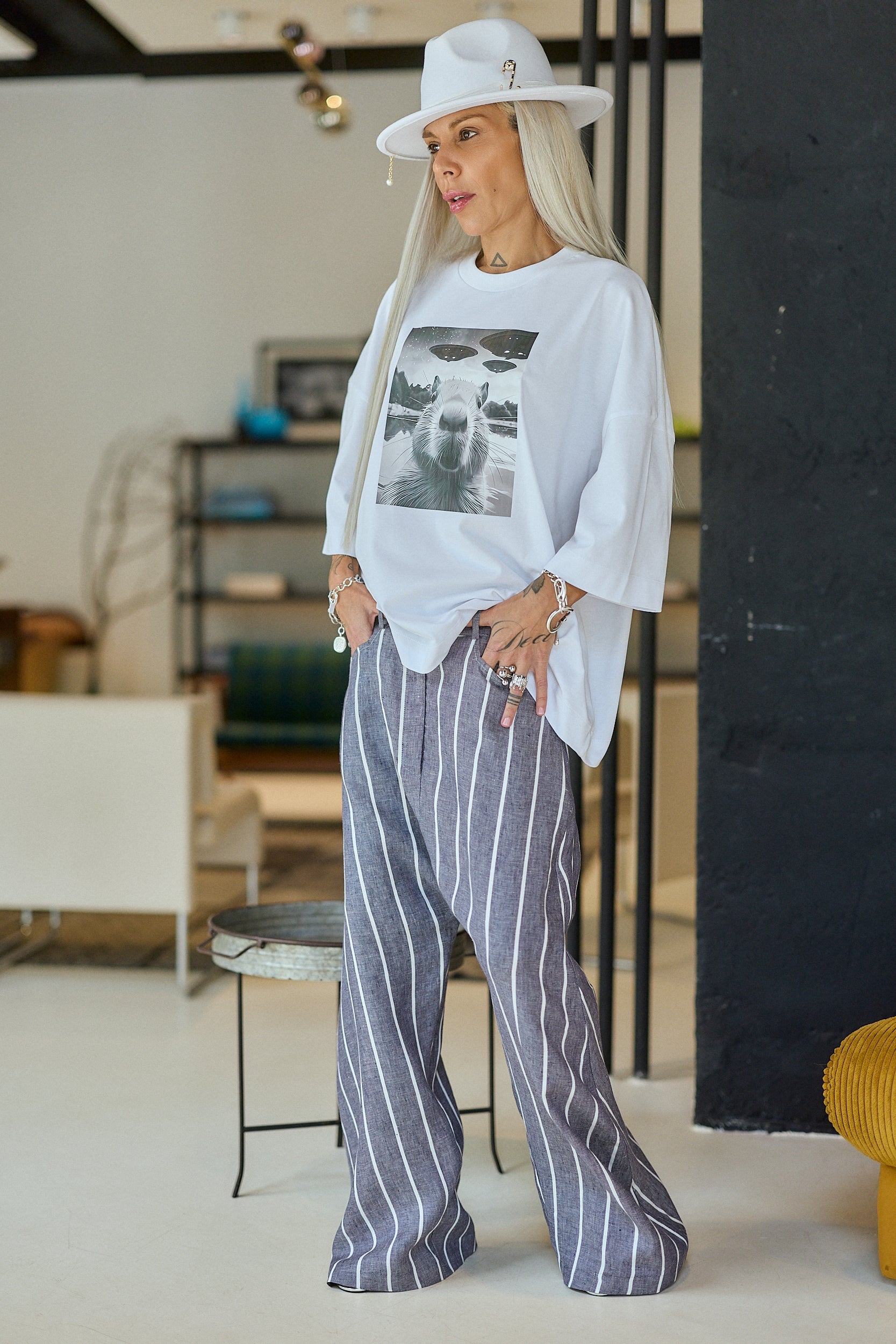 Set of Three Oversized Graphic T-Shirts