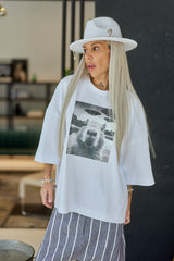 Set of Three Oversized Graphic T-Shirts