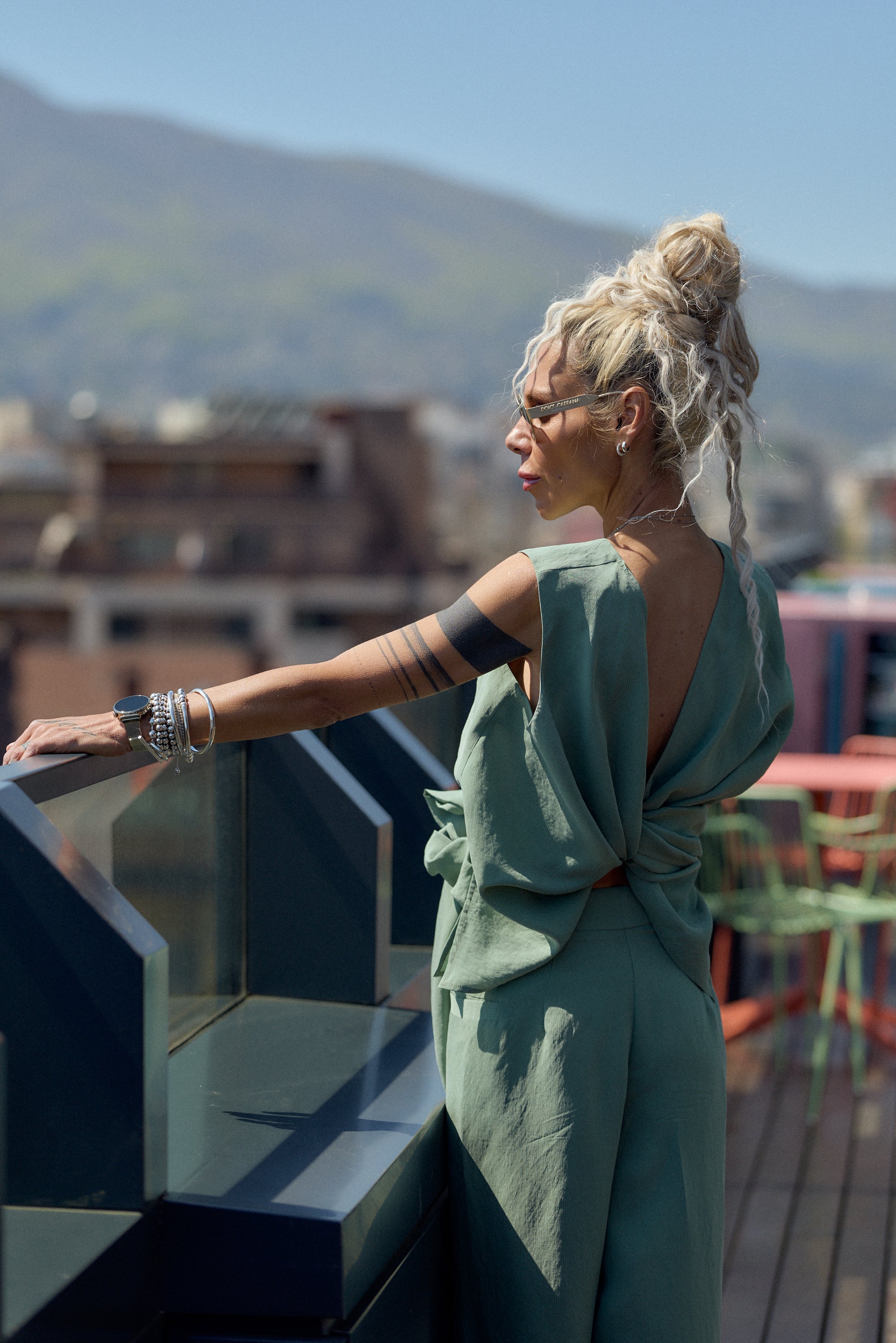 Sage Green Tie-Waist Co-Ord Set