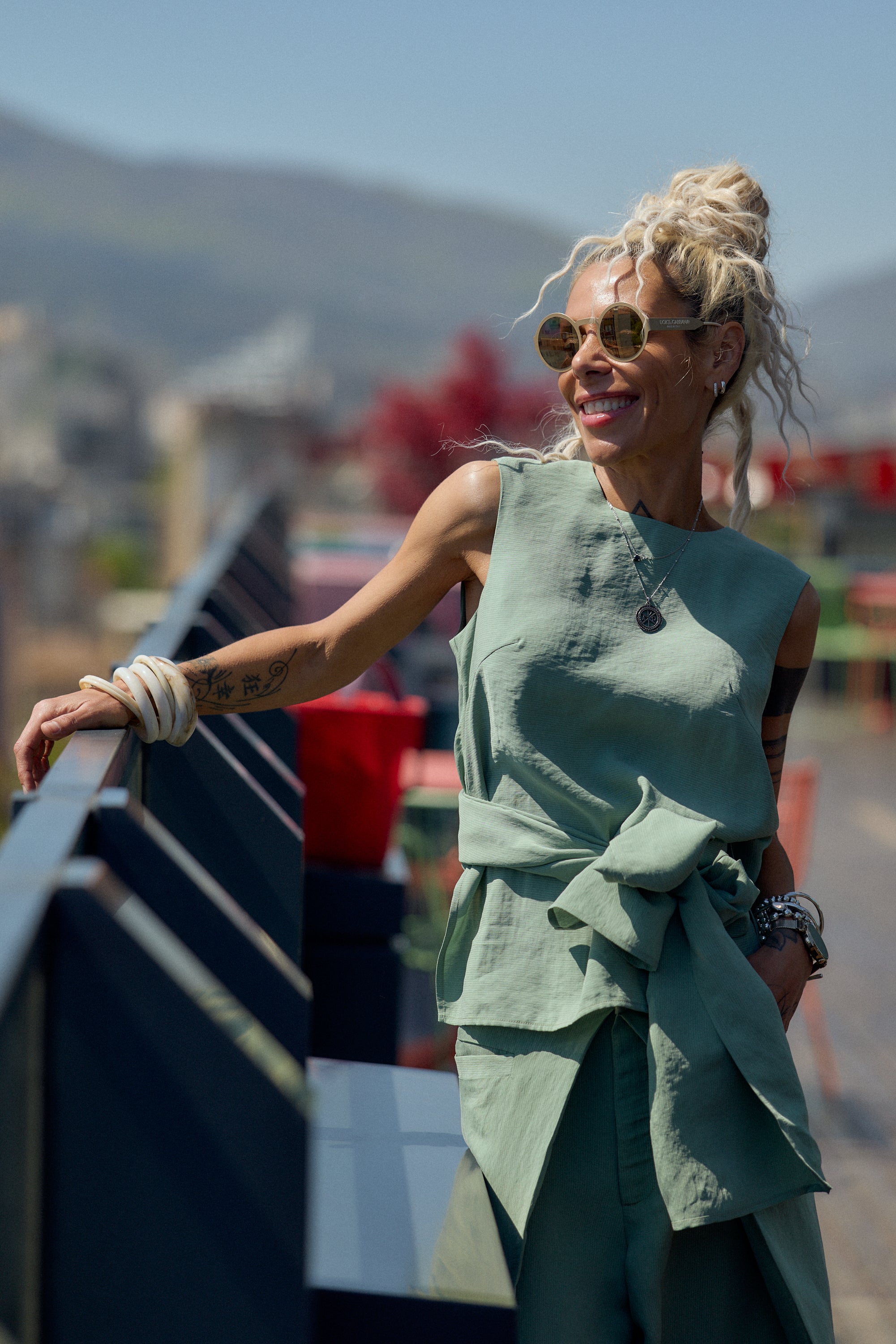 Sage Green Tie-Waist Co-Ord Set