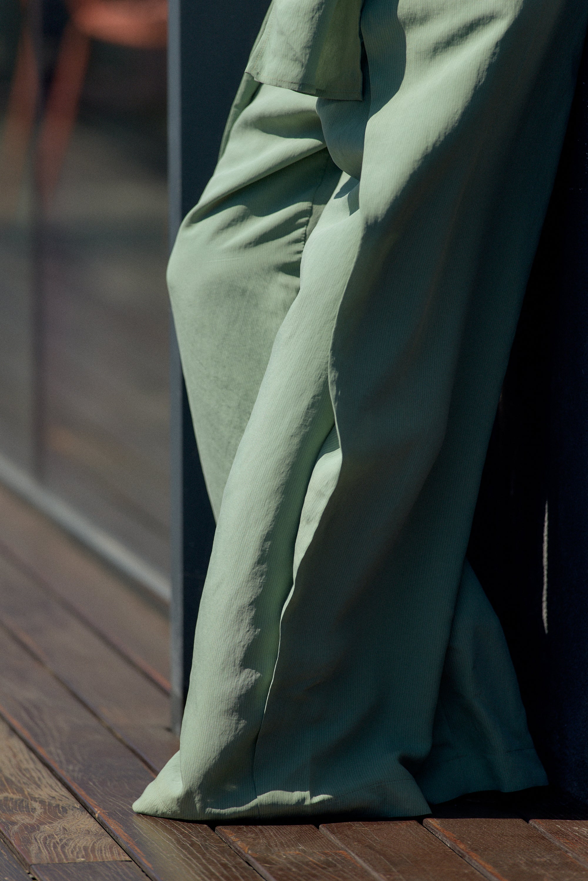 Sage Green Tie-Waist Co-Ord Set