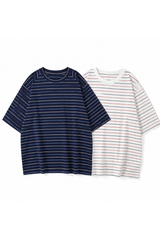 Set of Two Oversized Striped T-Shirts