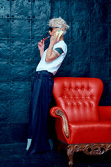 Tulle Panel Jeans